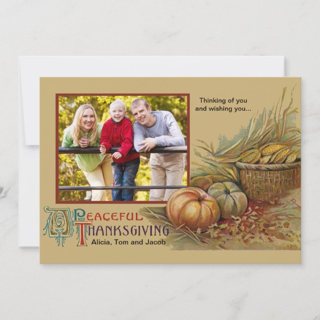 Carte photo de Thanksgiving pacifique (Devant)