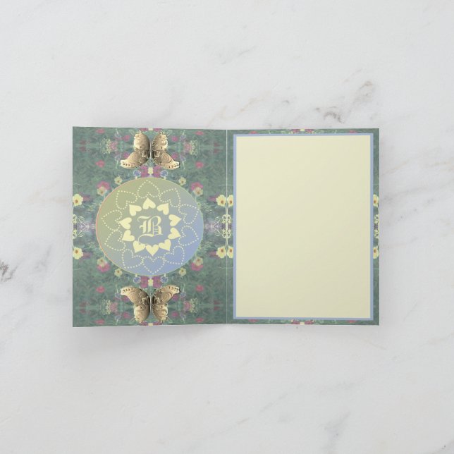 Carte Photo de toutes les occasions Floral Mandala (Intérieur)