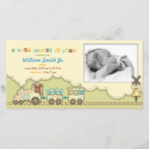 Carte photo de train Choo Choo