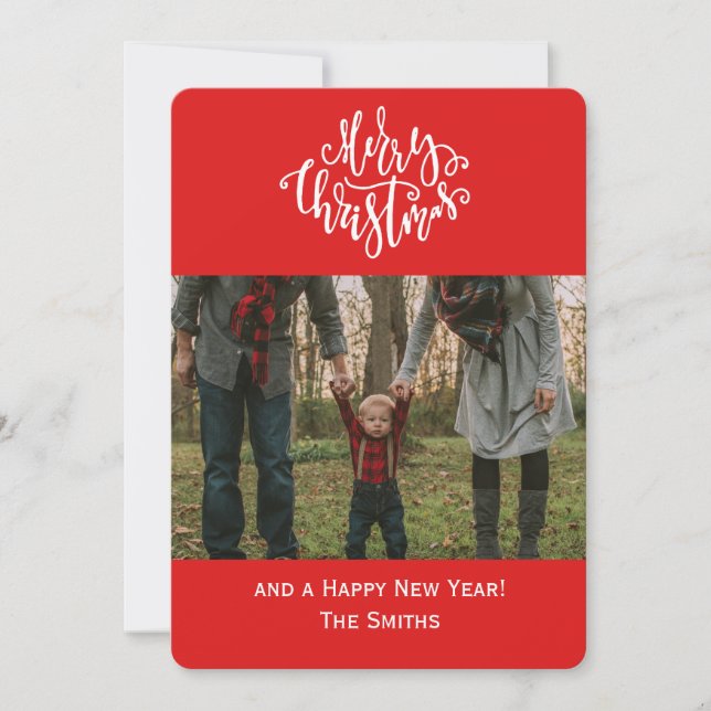 Carte photo de très bon goût de vacances de Noël (Devant)
