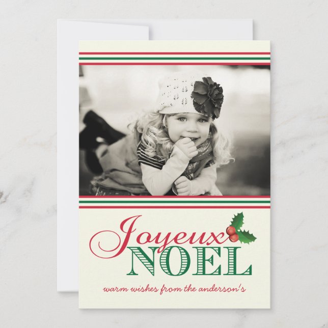 Carte photo de vacances de "Joyeux Noel" de (Devant)