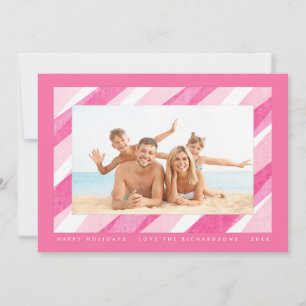 Carte photo de vacances en Sucre de canne peint ro