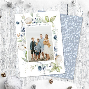 Carte photo de vacances Frosty Winter Foliing Fram