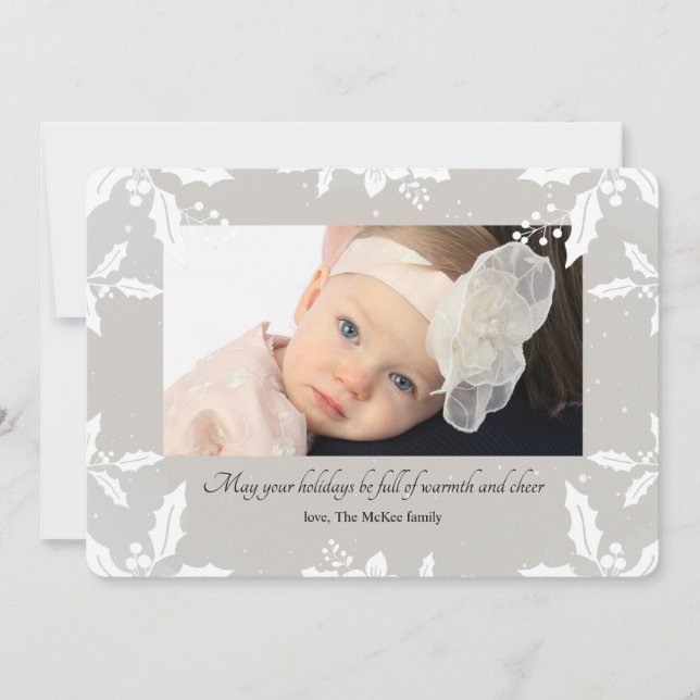 Carte photo de vacances Holly Frame (Devant)