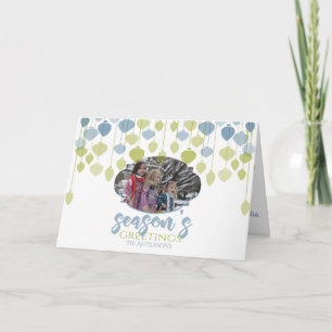 Carte PHOTO de vacances Holly Jolly moderne