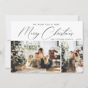 Carte photo de vacances   Noël moderne