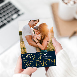 Carte photo de vacances paisible Wish Foil