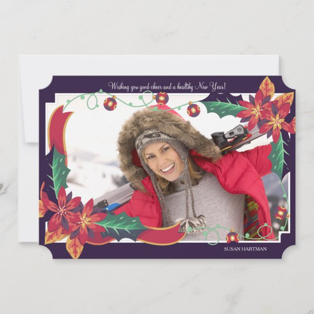 Carte photo de vacances Poinsettia Corners (Devant)