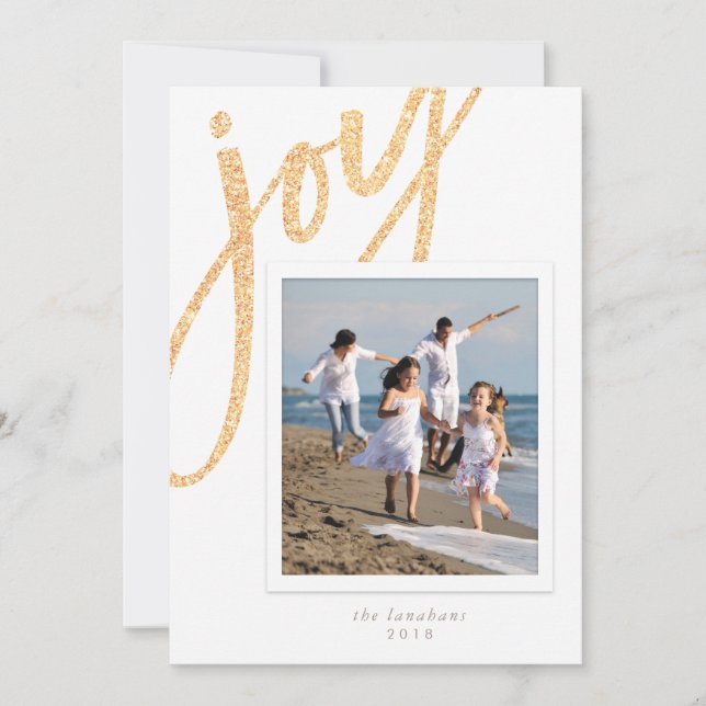 Carte photo de vacances *Sparkle Joy* (Devant)
