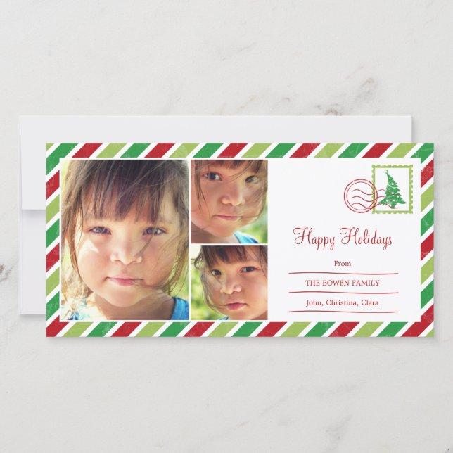 Carte photo de vacances vintage Mail (Devant)