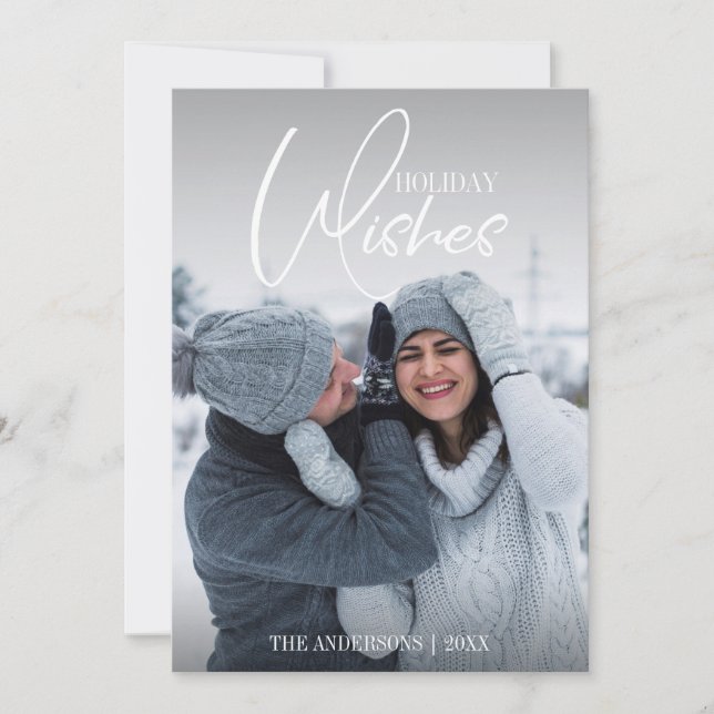 Carte photo de voeux de Noël (Devant)