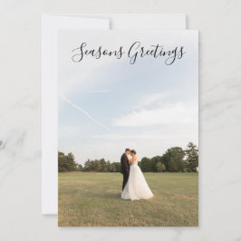 Carte photo de vœux de saison