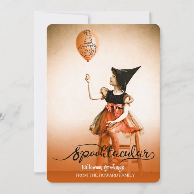 Carte Photo de voeux d'Halloween Spotacular (Devant)