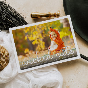 Carte Photo de Wicked Cute Halloween