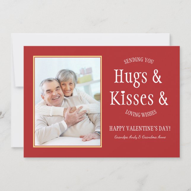 Carte photo des embrasses (Devant)