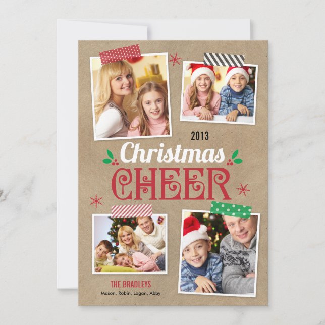 Carte photo des Fêtes de Noël (Devant)