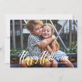 Carte photo d'Halloween moderne | horizontal