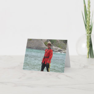 Carte Photo drôle d'un Mountie séduisant pour la fête du