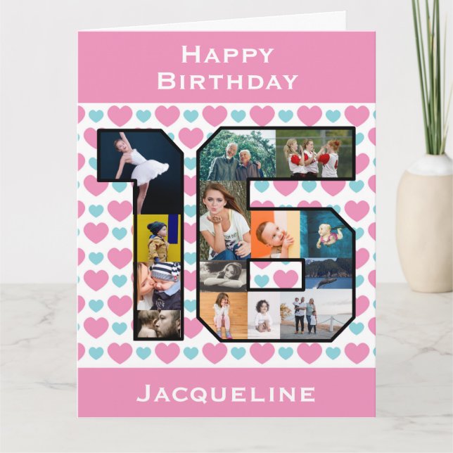 carte photo du 16e anniversaire (Devant)