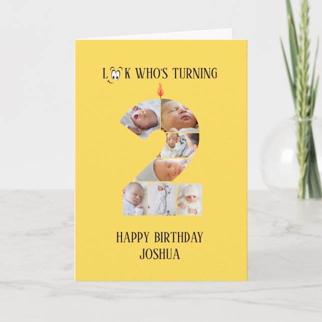 carte photo du 2e anniversaire (Devant)