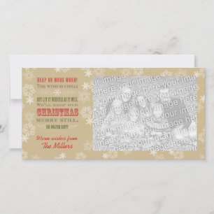 Carte photo du devis de Noël