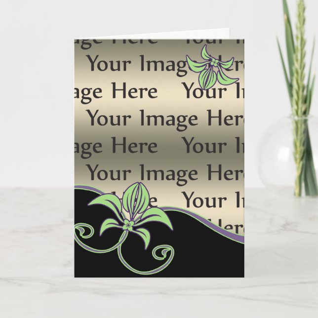 carte photo du jour de la mère à fleurs (Devant)