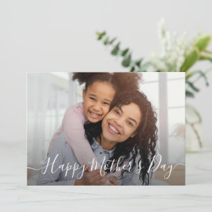 carte photo du jour de la mère heureuse