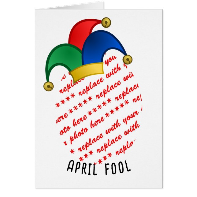 Carte photo du jour du fou d'avril (Devant)