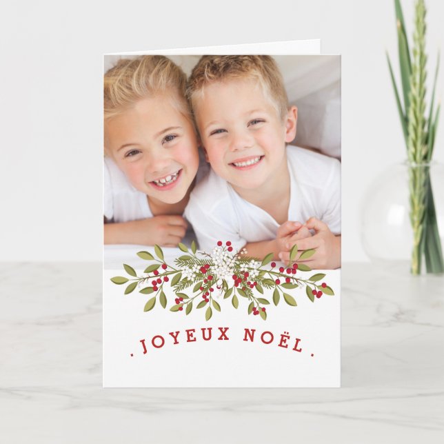Carte photo du Joyeux Noël (Devant)