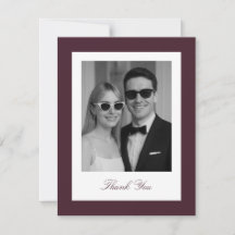 Carte photo du Merci Mariage de Bourgogne