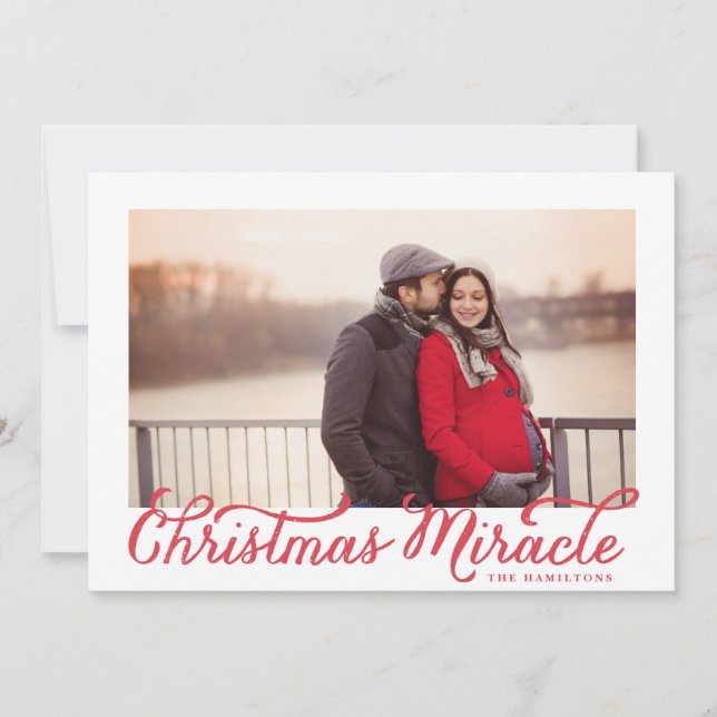 Carte photo du Miracle de Noël (Devant)