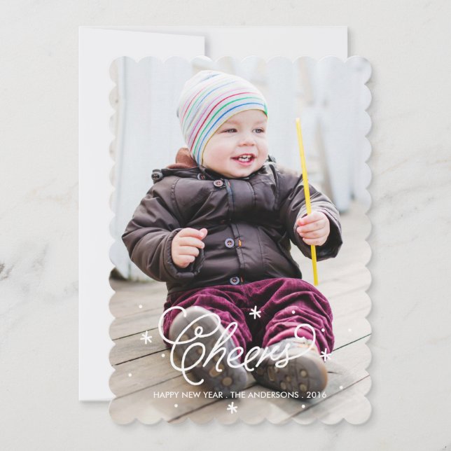 Carte photo du Nouvel An à l'aide d'un script (Devant)