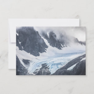 Carte photo du paysage glaciaire Lyngen Norvège