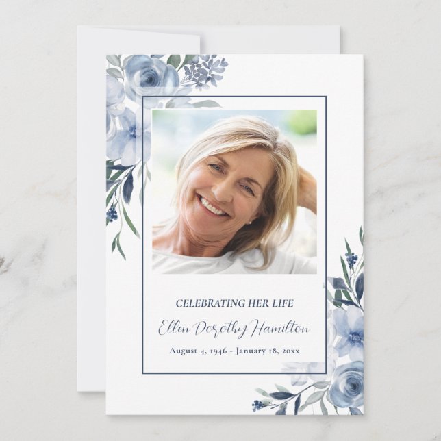 Carte photo du service commémoratif (Devant)