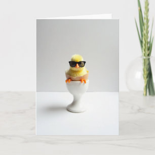 Carte photo d'une fille cool avec des lunettes de
