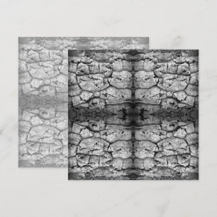 Carte Photo en noir et blanc de l'écorce d'un arbre, gro