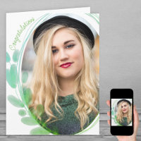 Photo encadrée de feuille d'aquarelle Félicitation
