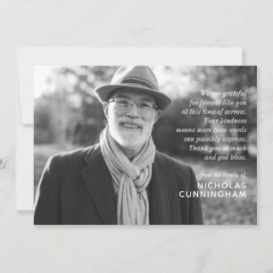 Carte Photo et message personnalisés et élégants de Memo