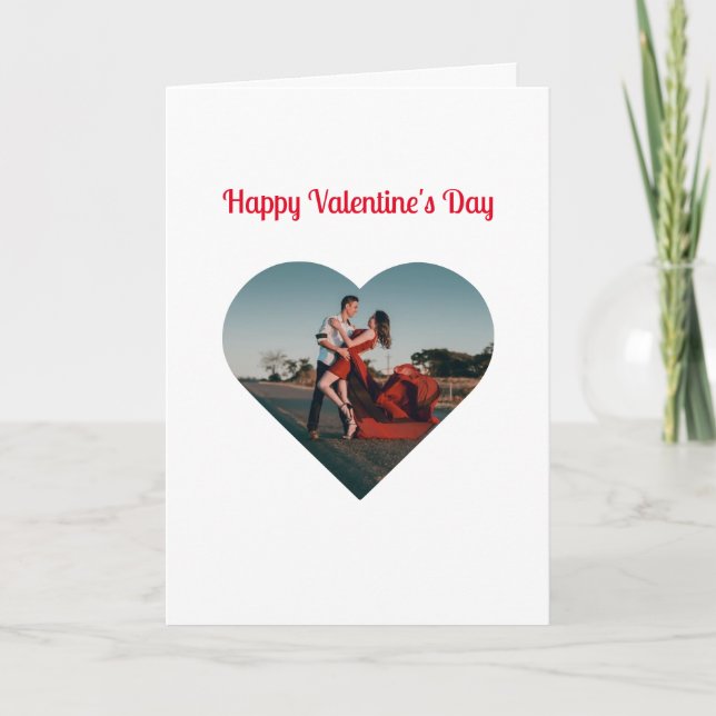 Carte Photo et message personnalisés Saint Valentin (Devant)