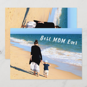 Carte Photo et texte personnalisés - Meilleur DAD jamais