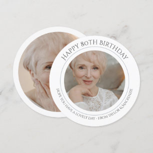 Carte Photo et texte personnalisés pour l'anniversaire