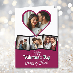 Carte Photo et texte personnalisés Saint Valentin