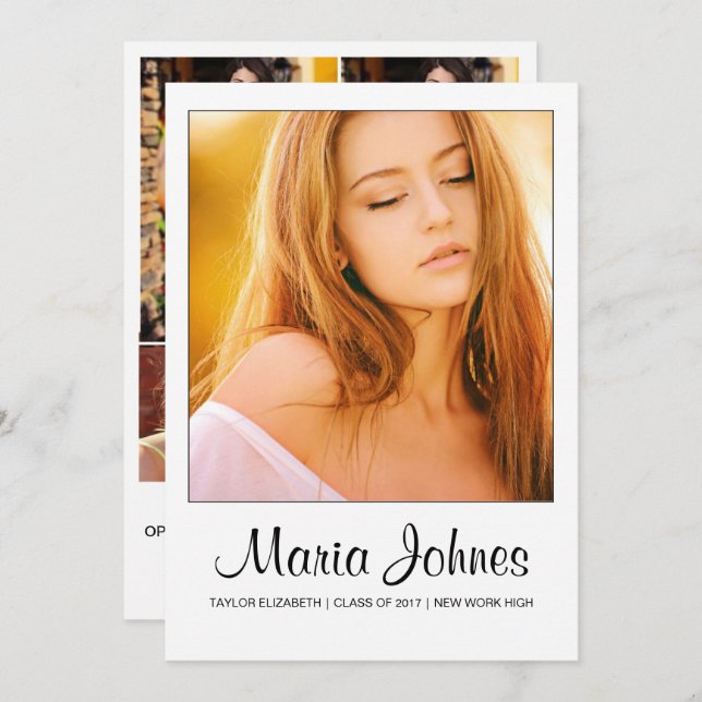 Carte photo faire-part (Devant / Derrière)