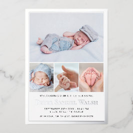 Carte photo Faire-part de naissance pour bébé en a
