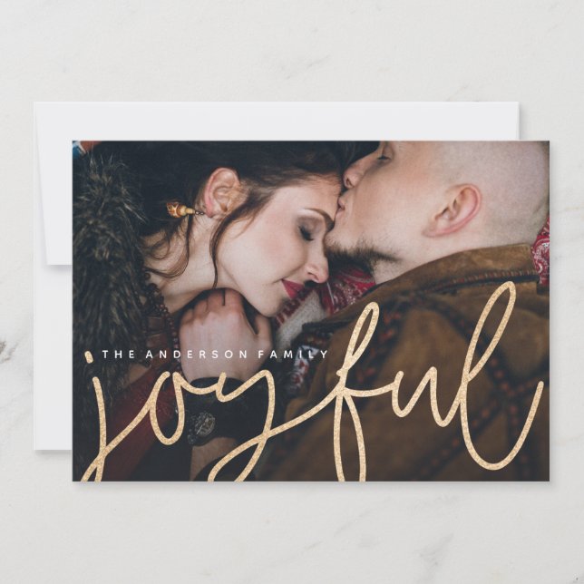 Carte photo festive et joyeuse (Devant)