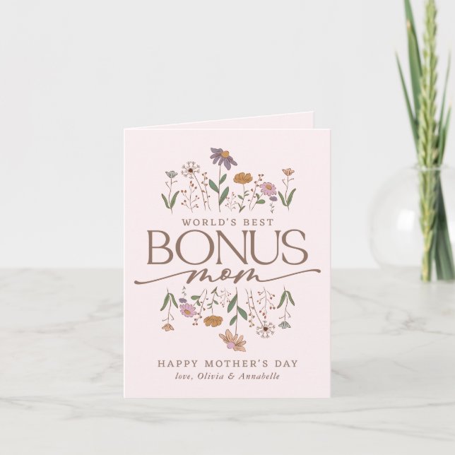 Carte Photo Fête des Mères Bonus Maman 2 (Devant)