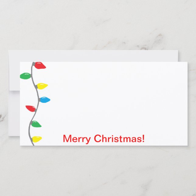 carte photo "Feux de Noël" (Devant)