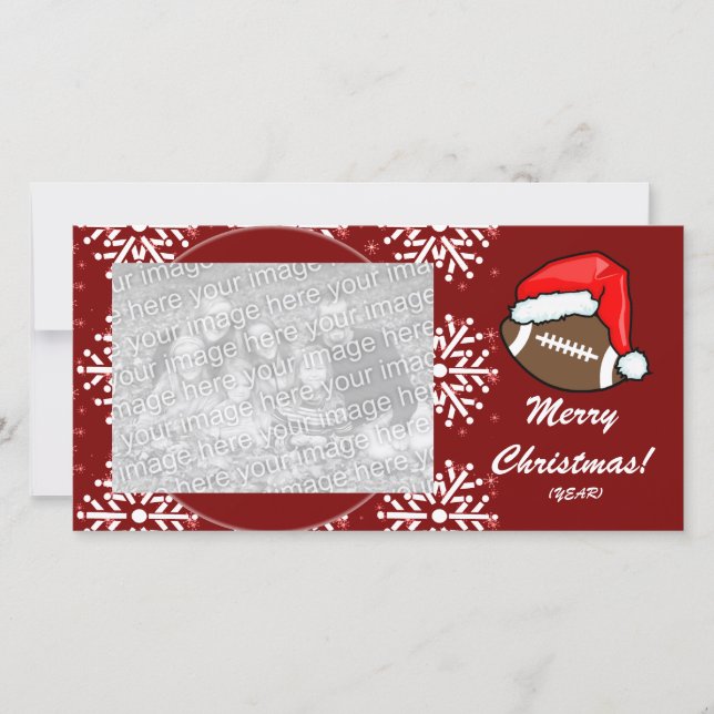 Carte photo - Football de Noël (Devant)