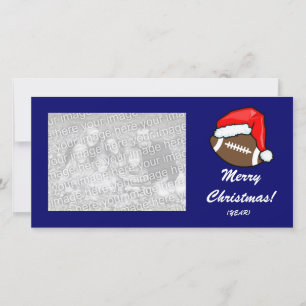 carte photo - Football de Noël