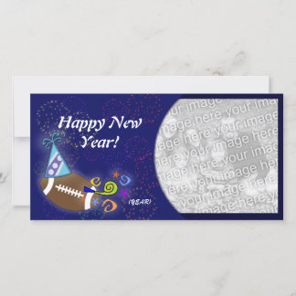 Carte photo - Football de Nouvel An